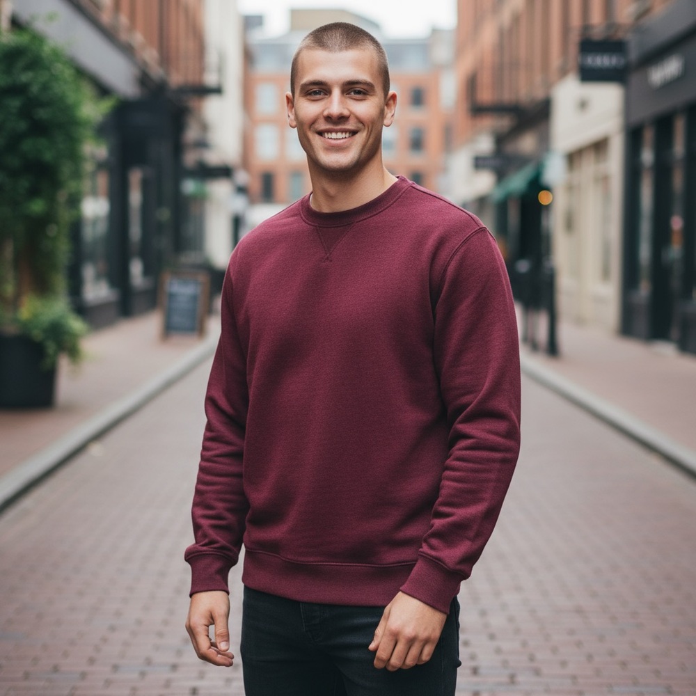 GAP Men's Burgundy Red Crewneck Sweater Size Medium